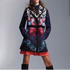 Anthropologie Elevenses Floriage Coat size 8
